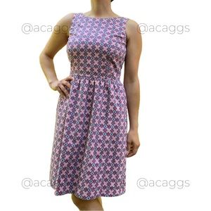 Brooks Brother’s Petite Medallion Print Fit & Flare Dress